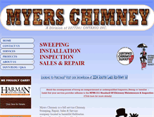 Tablet Screenshot of myerschimney.com